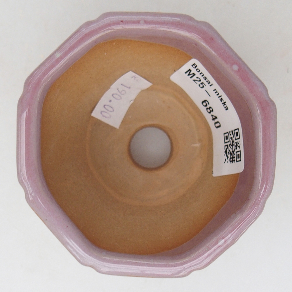 Bonsaischale aus Keramik 7,5 x 7,5 x 6 cm, rosa