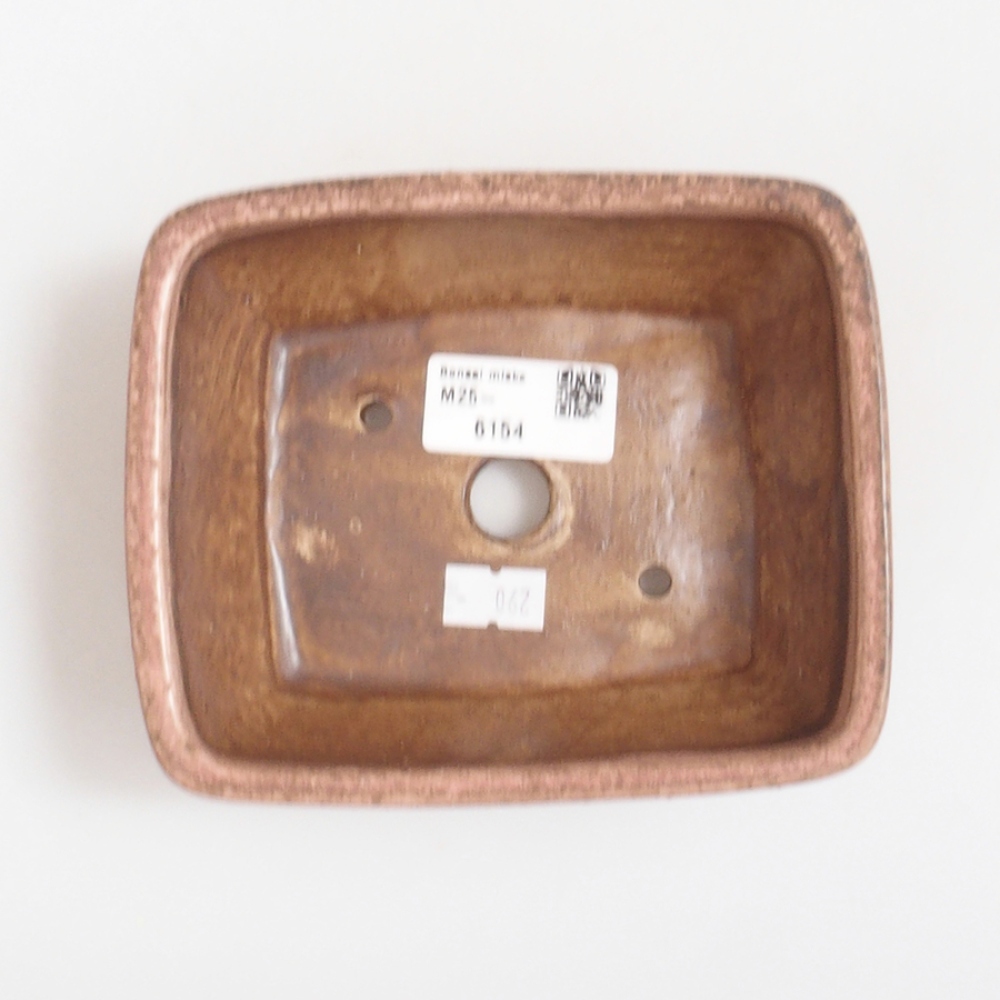 Bonsaischale aus Keramik 10 x 8,5 x 4 cm, braun