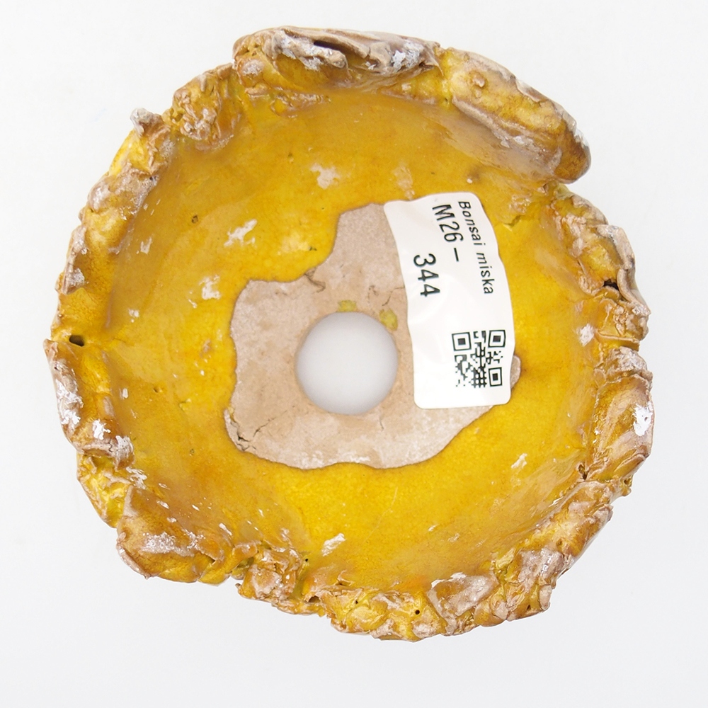 Keramikschale 9,5 x 9,5 x 6,5 cm , gelb