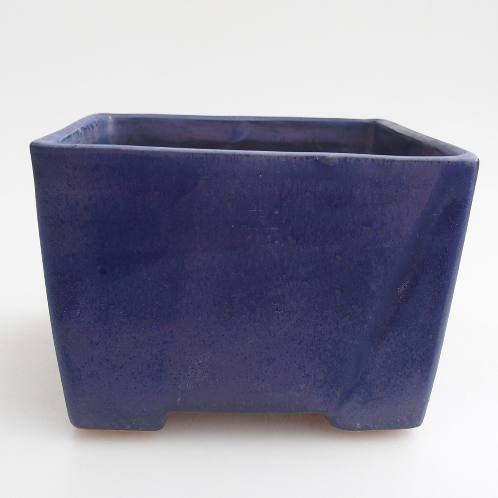 Bonsaischale aus Keramik 15 x 15 x 10,5 cm, Farbe blau