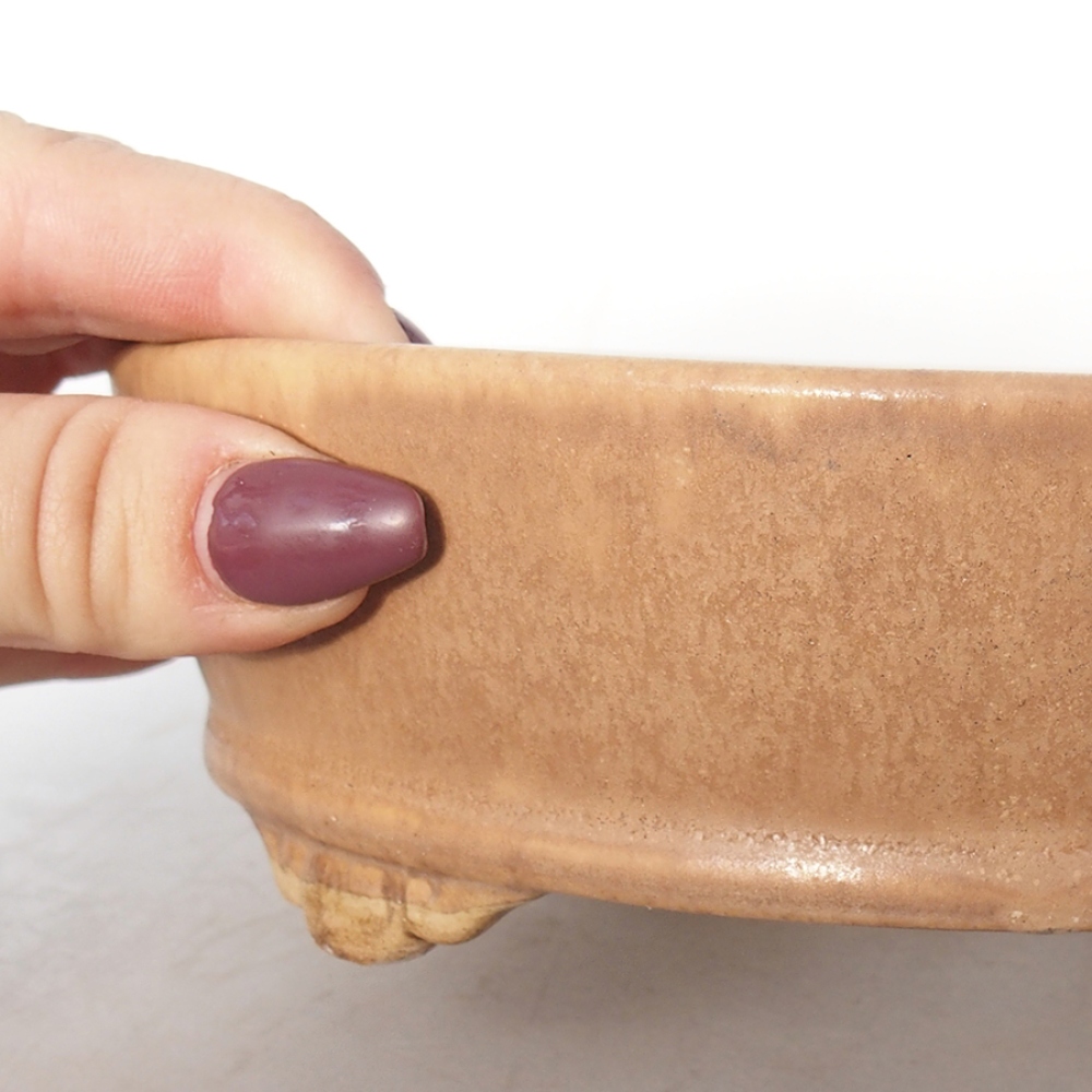 Bonsaischale aus Keramik 18 x 18 x 5 cm, rosa