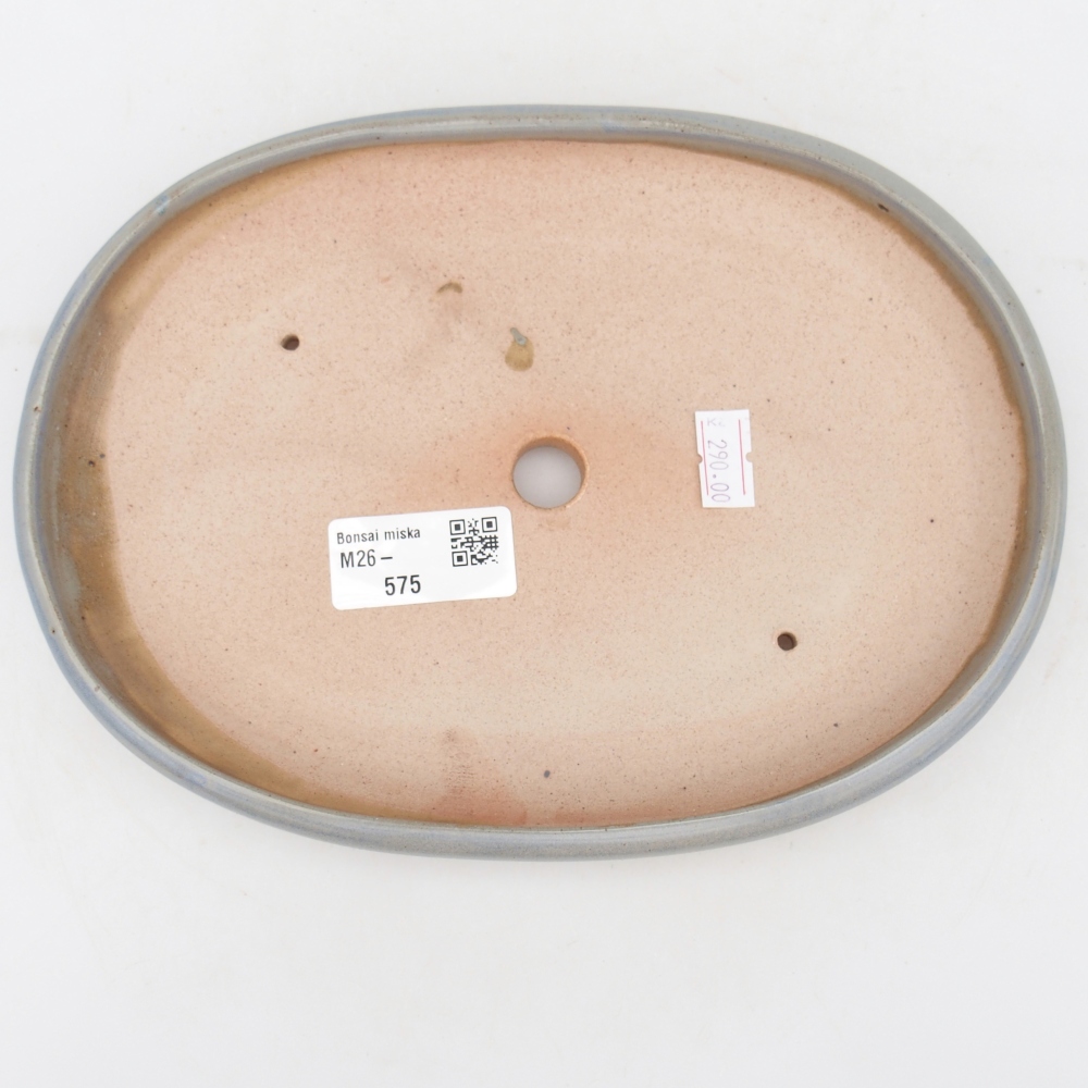 Bonsaischale aus Keramik 22 x 17 x 3 cm, Farbe blau