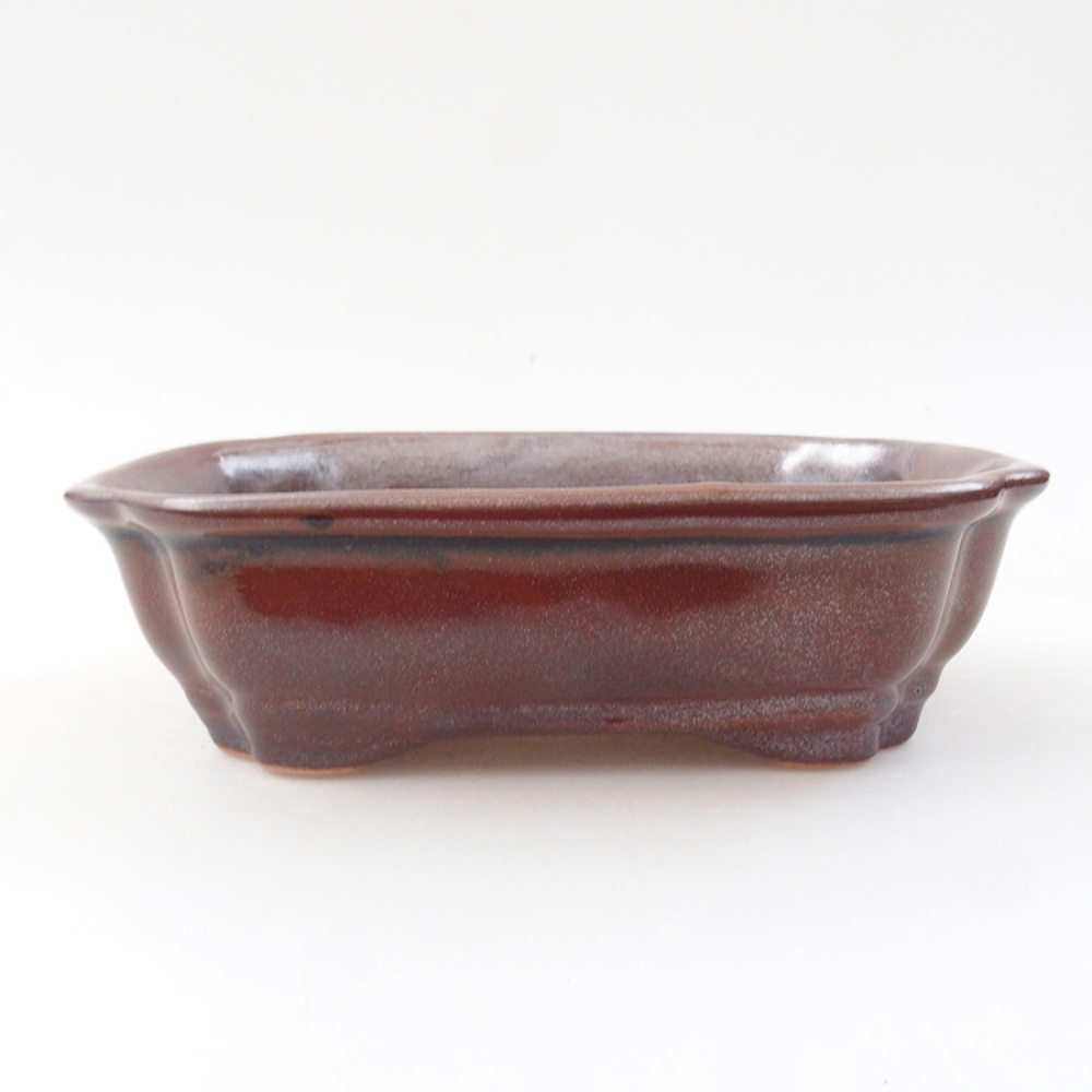 Bonsaischale aus Keramik 16 x 12 x 5 cm, braun