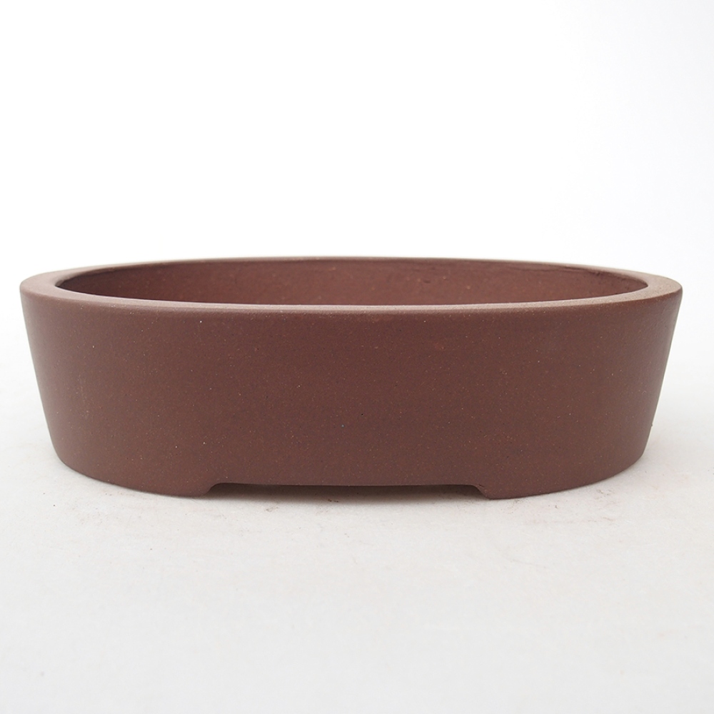 Bonsaischale aus Keramik 15,5 x 11,5 x 4 cm, braun