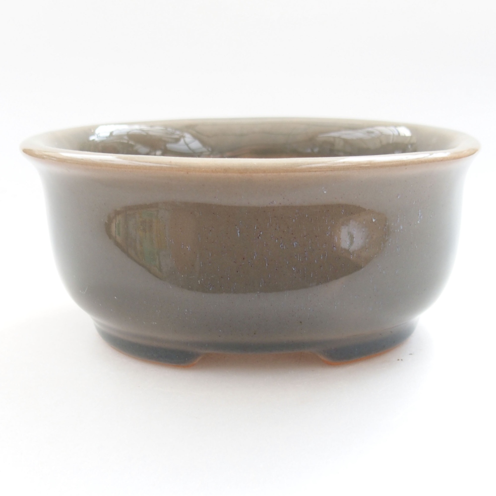 Bonsaischale aus Keramik 15,5 x 12 x 6 cm, Farbe blau