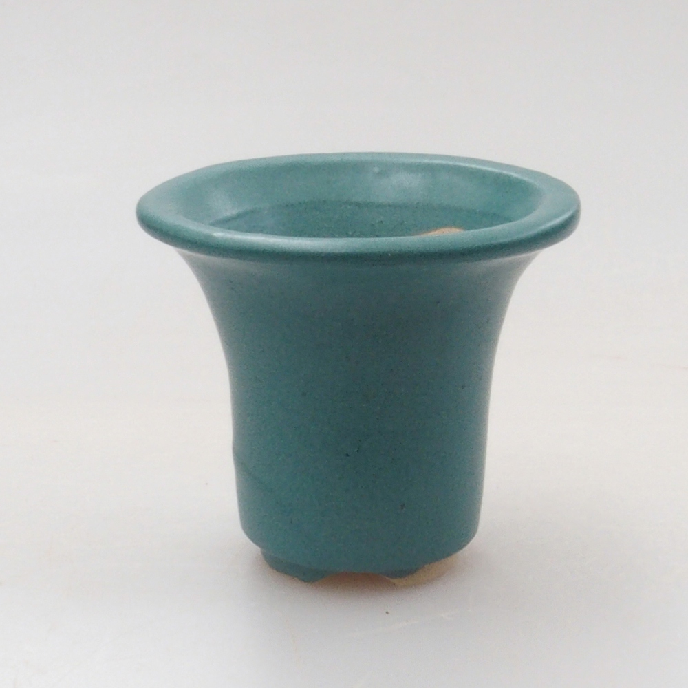 Bonsaischale aus Keramik 6,5 x 5,5 x 4 cm, Farbe blau