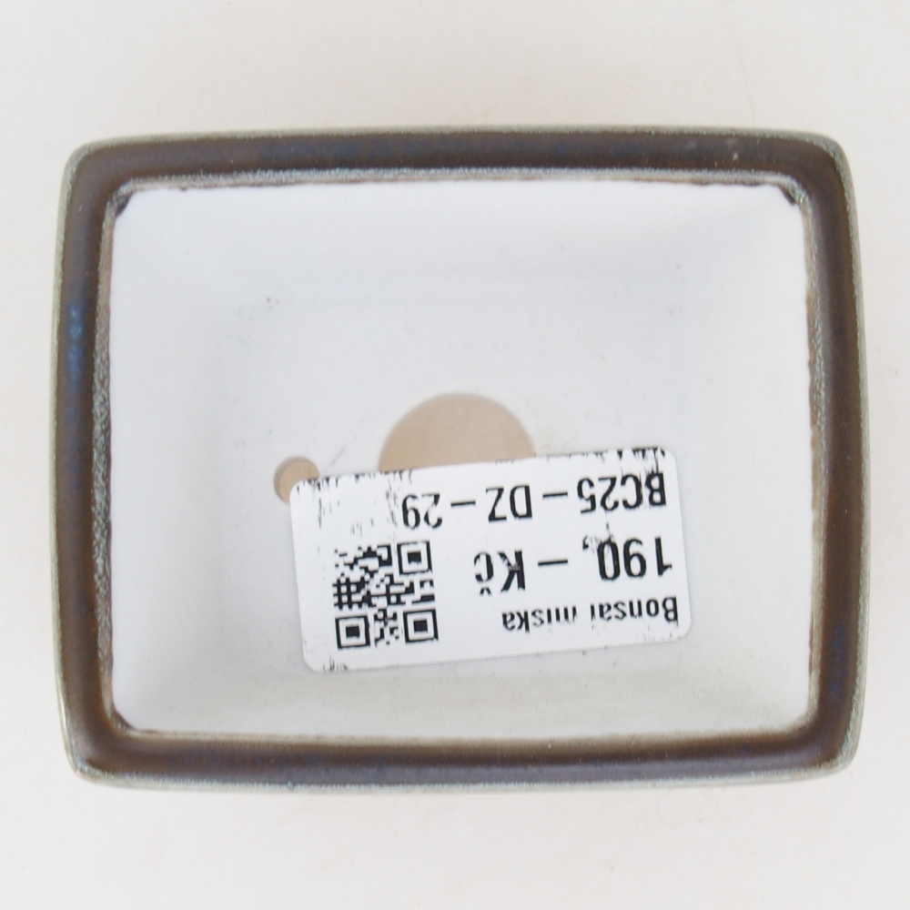 Mini-Bonsaischale 7,5 x 6 x 3 cm, grün