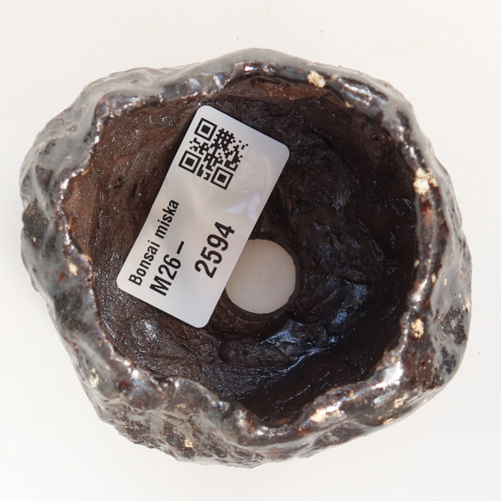 Keramikschale  6,5 x 6,5 x 5,5 cm, Farbe: braun
