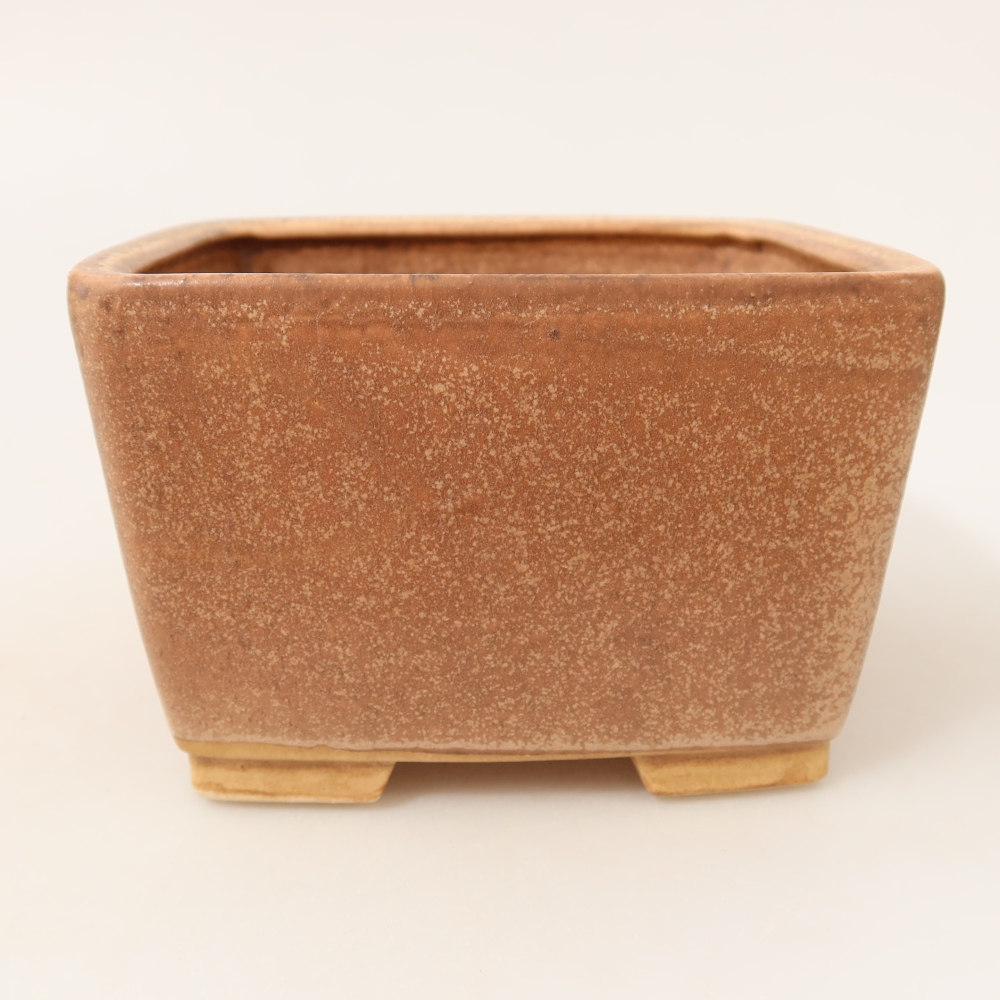 Bonsaischale aus Keramik 13 x 13 x 8 cm, rosa