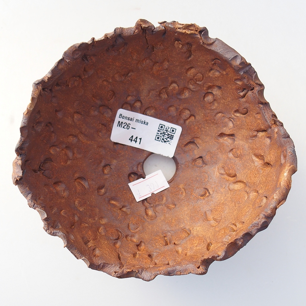 Keramikschale 13 x 12,5 x 8,5 cm , Farbe braun