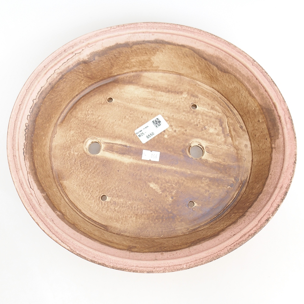 Bonsaischale aus Keramik 32,5 x 28 x 7,5 cm, rosa