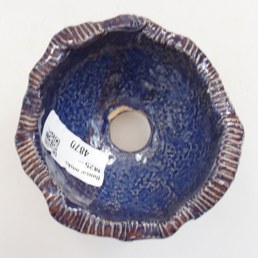 Keramikschale 8 x 7 x 5,5 cm , Farbe blau