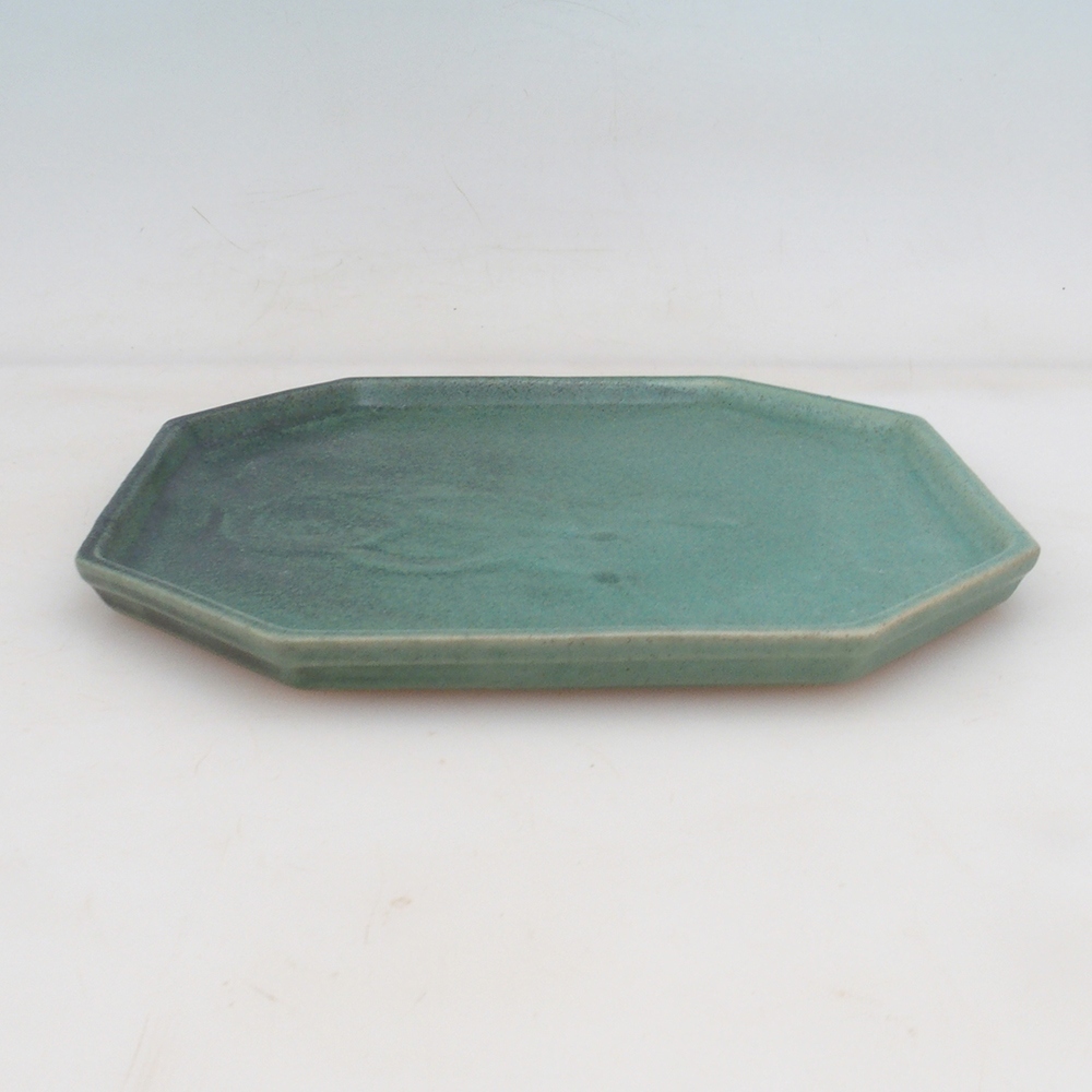 Keramikschale H14 - 18 x 18 x 1 cm - grün