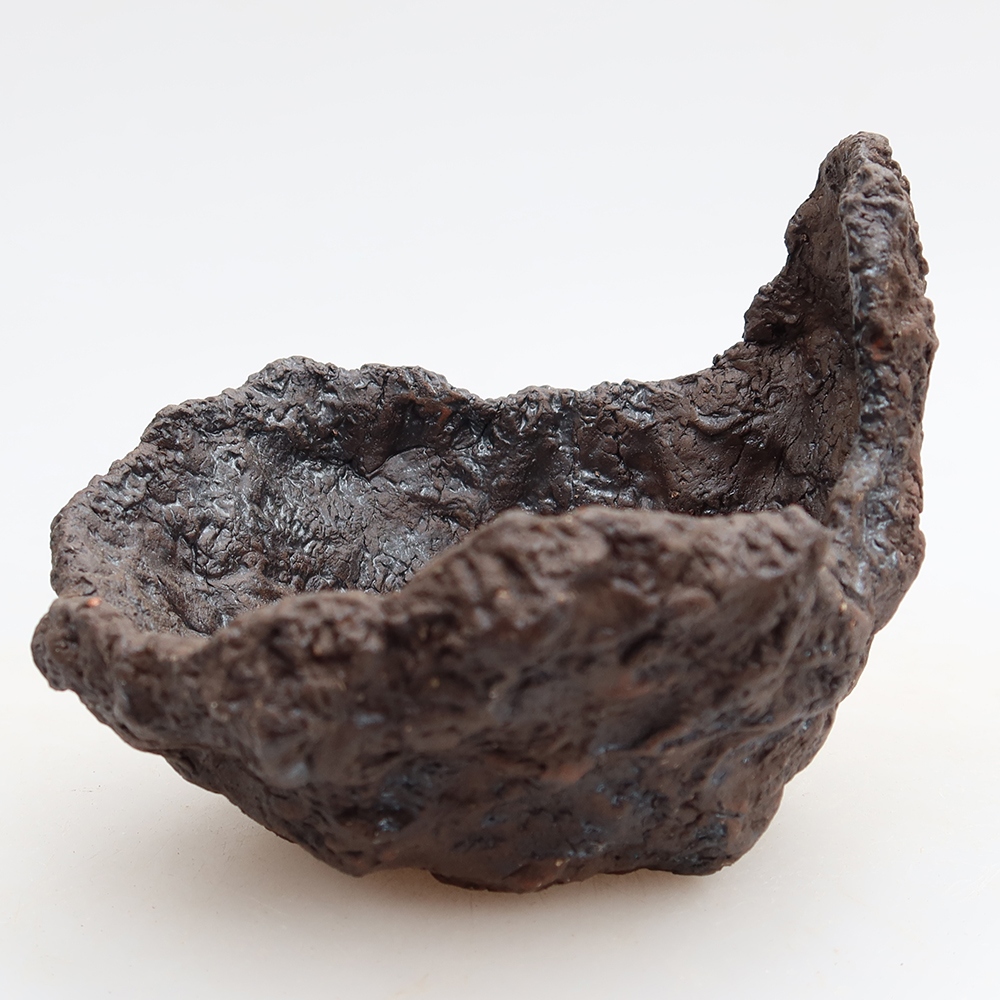 Keramikschale 9,5 x 8,5 x 8 cm, Farbe: braun