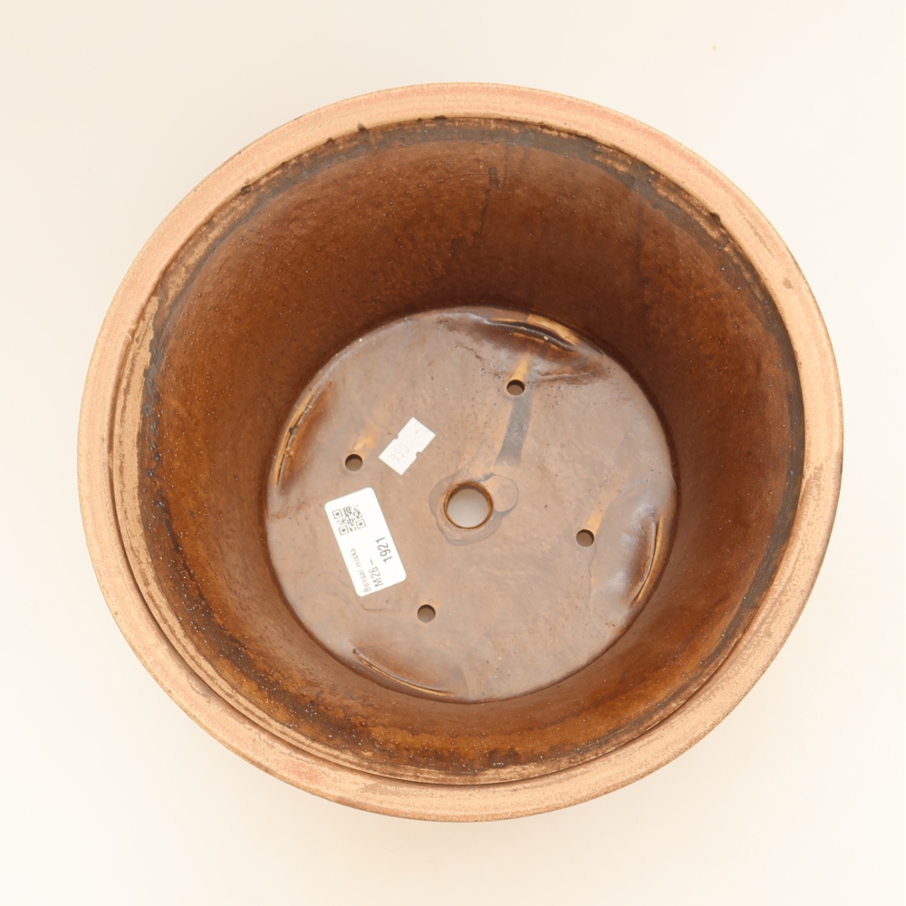 Keramik-Bonsai-Schale 24,5 x 24,5 x 11 cm, Farbe: Rosa