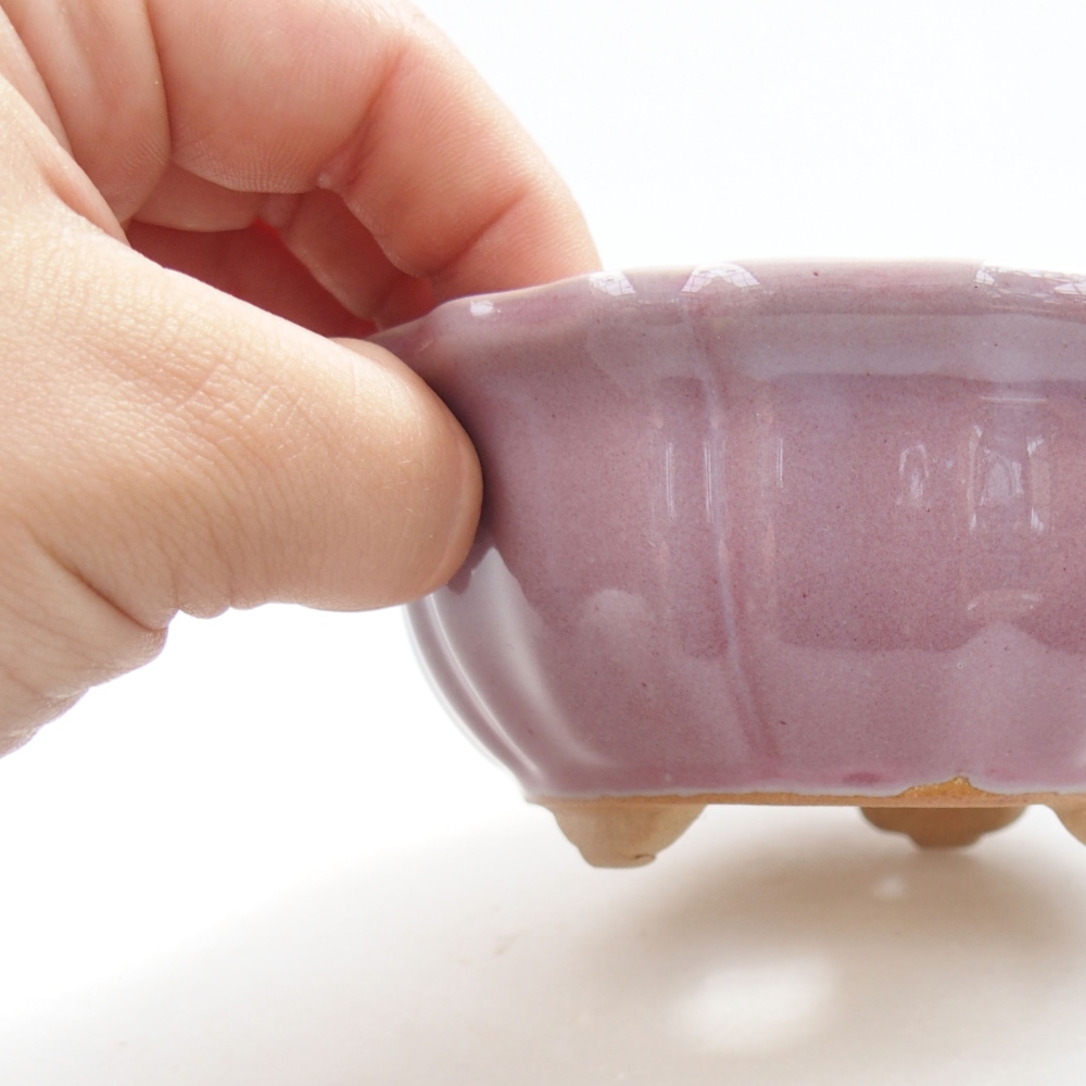 Bonsaischale aus Keramik 15,5 x 12 x 6 cm, Farbe blau