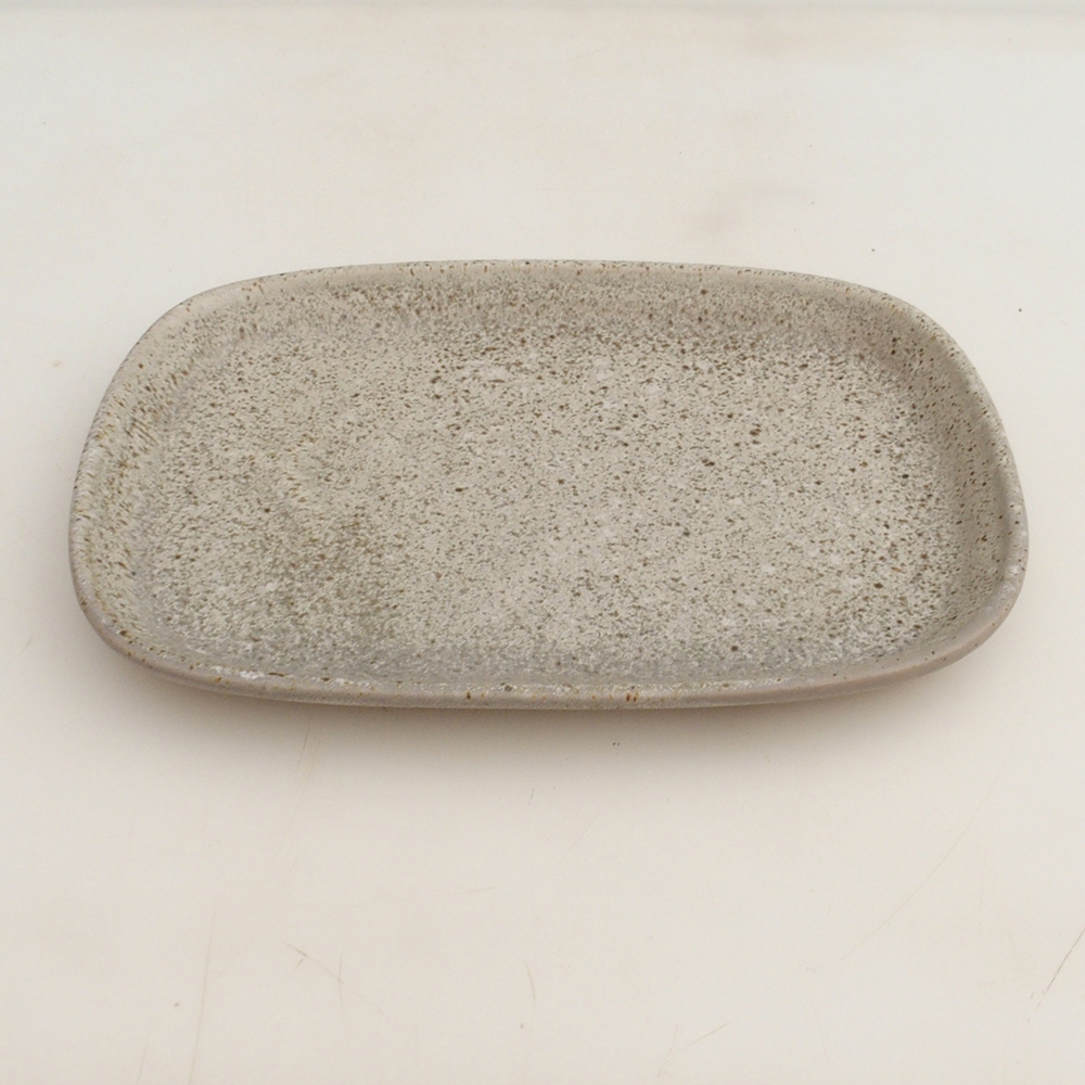 Keramische Untertasse H25 - 20,5 x 14,5 x 1,5 cm - beige