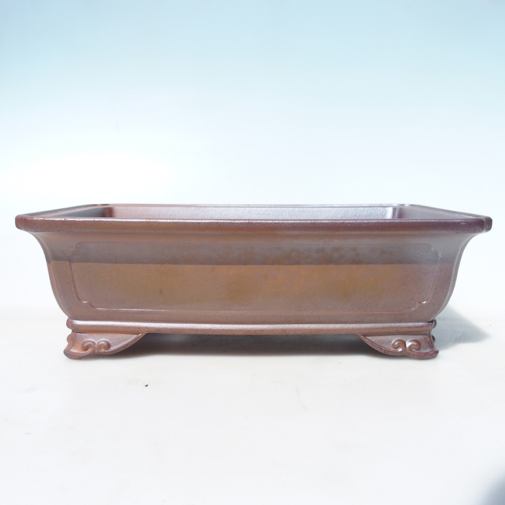 Schale 33,5 x 23 x 11 cm braun