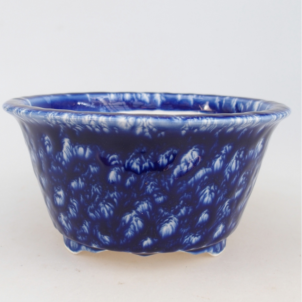 Bonsaischale aus Keramik 16 x 16 x 8,5 cm, Farbe blau