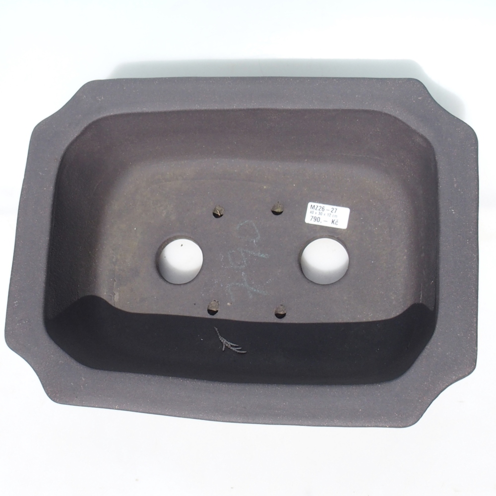 Bonsai-Schale 40 x 30 x 12 cm - braun