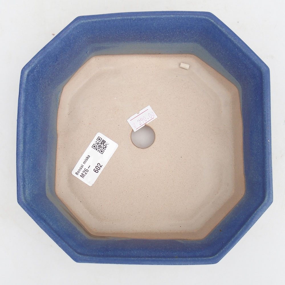 Bonsaischale aus Keramik 17,5 x 17,5 x 6 cm, Farbe blau