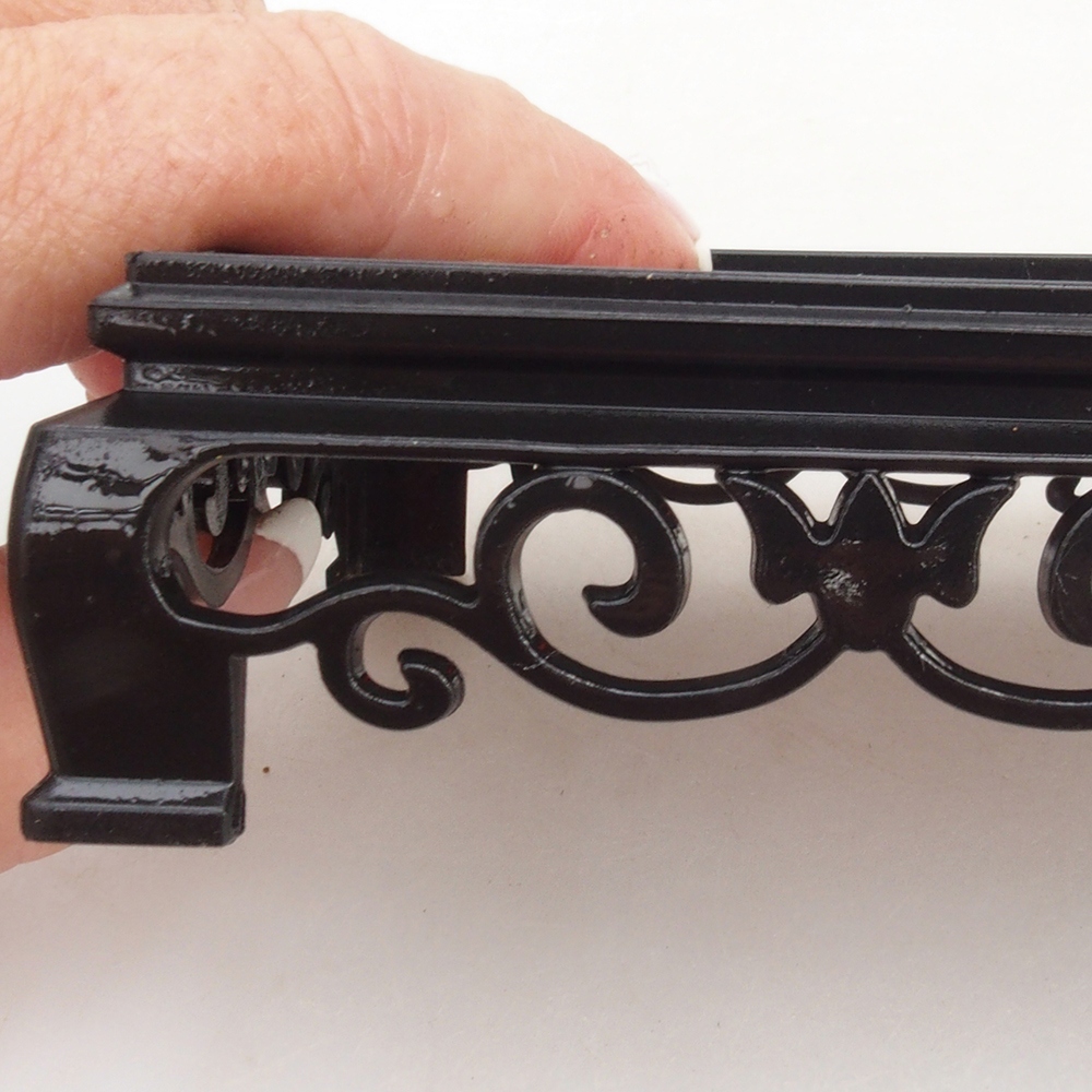 Bonsai Tisch Kunststoff Rechteck 15,5 x 10 x 3 cm, Farbe schwarz