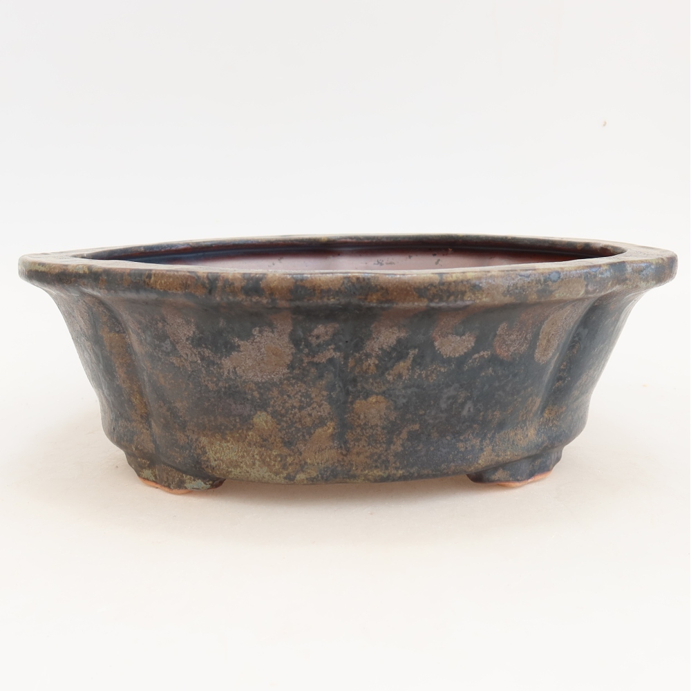 Bonsaischale aus Keramik 26 x 26 x 8 cm, braun