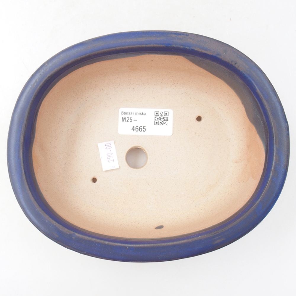 Bonsaischale aus Keramik 18 x 14,5 x 6 cm, Farbe blau