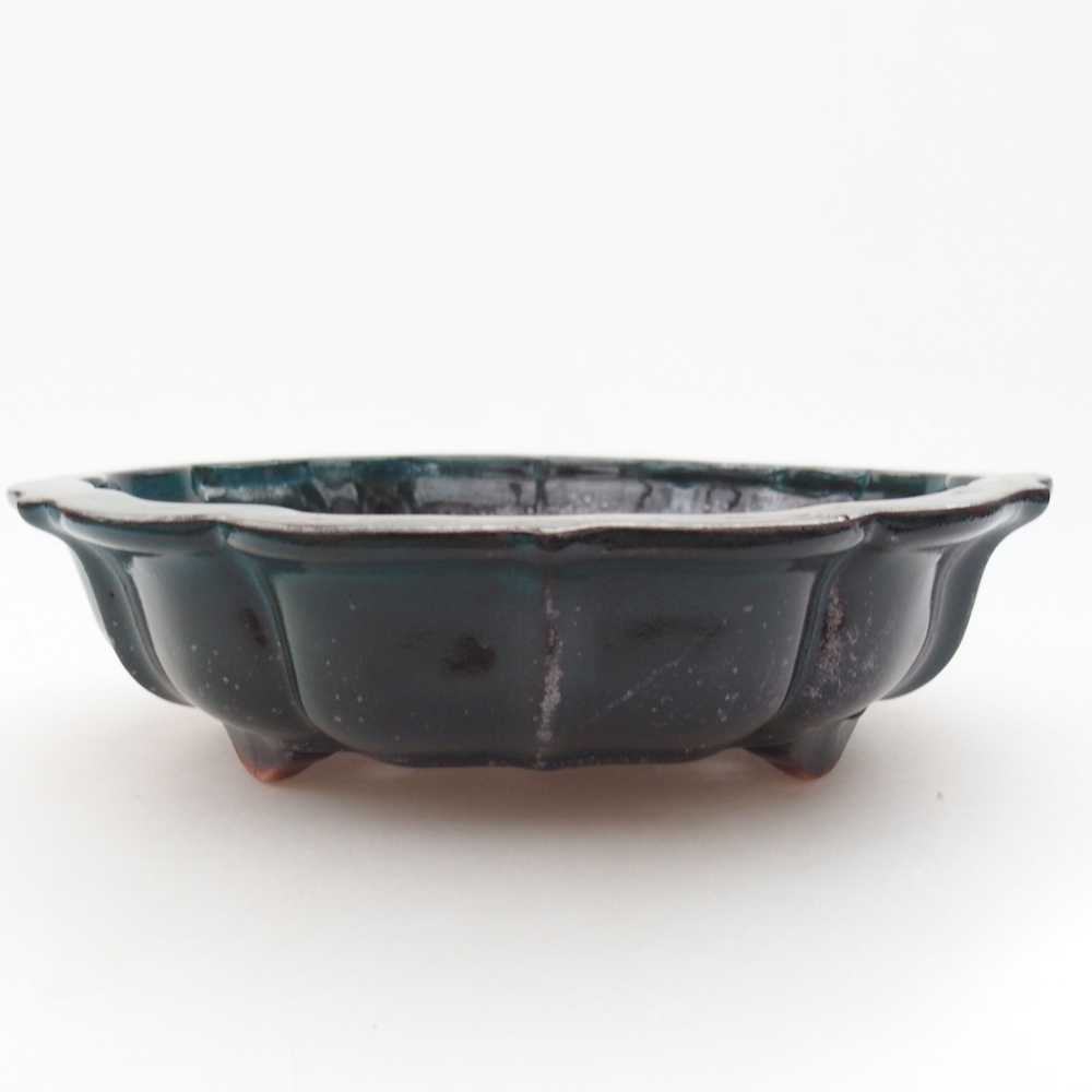 Bonsaischale aus Keramik 18 x 18 x 5 cm, grün