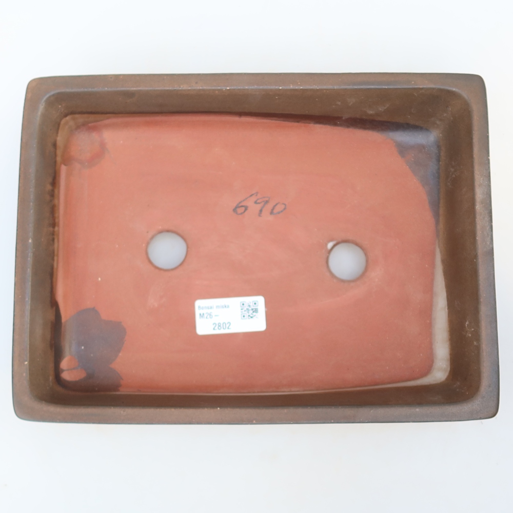 Keramikschale  26 x 20 x 5 cm, Farbe: braun