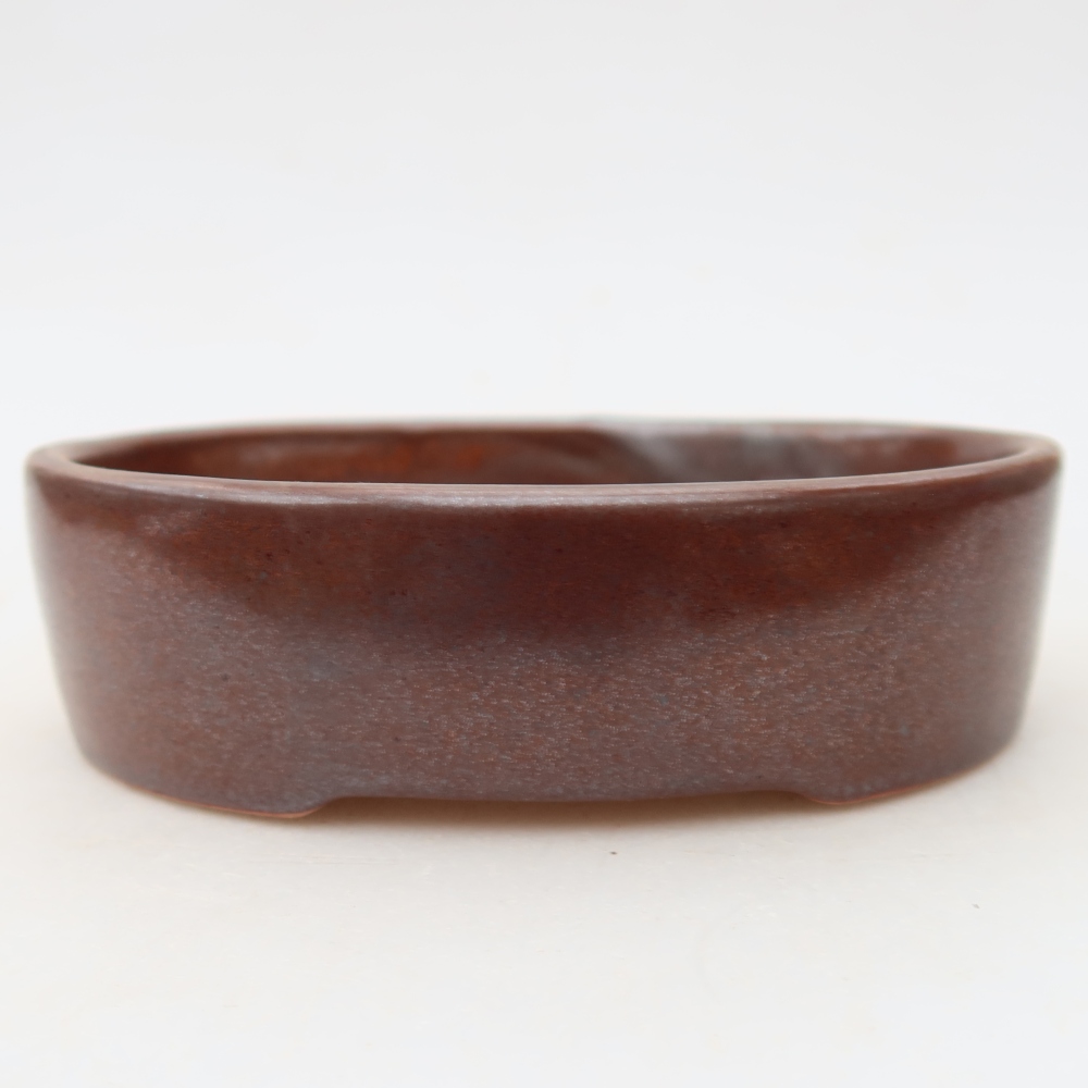 Bonsaischale aus Keramik 13 x 10 x 3,5 cm, braun