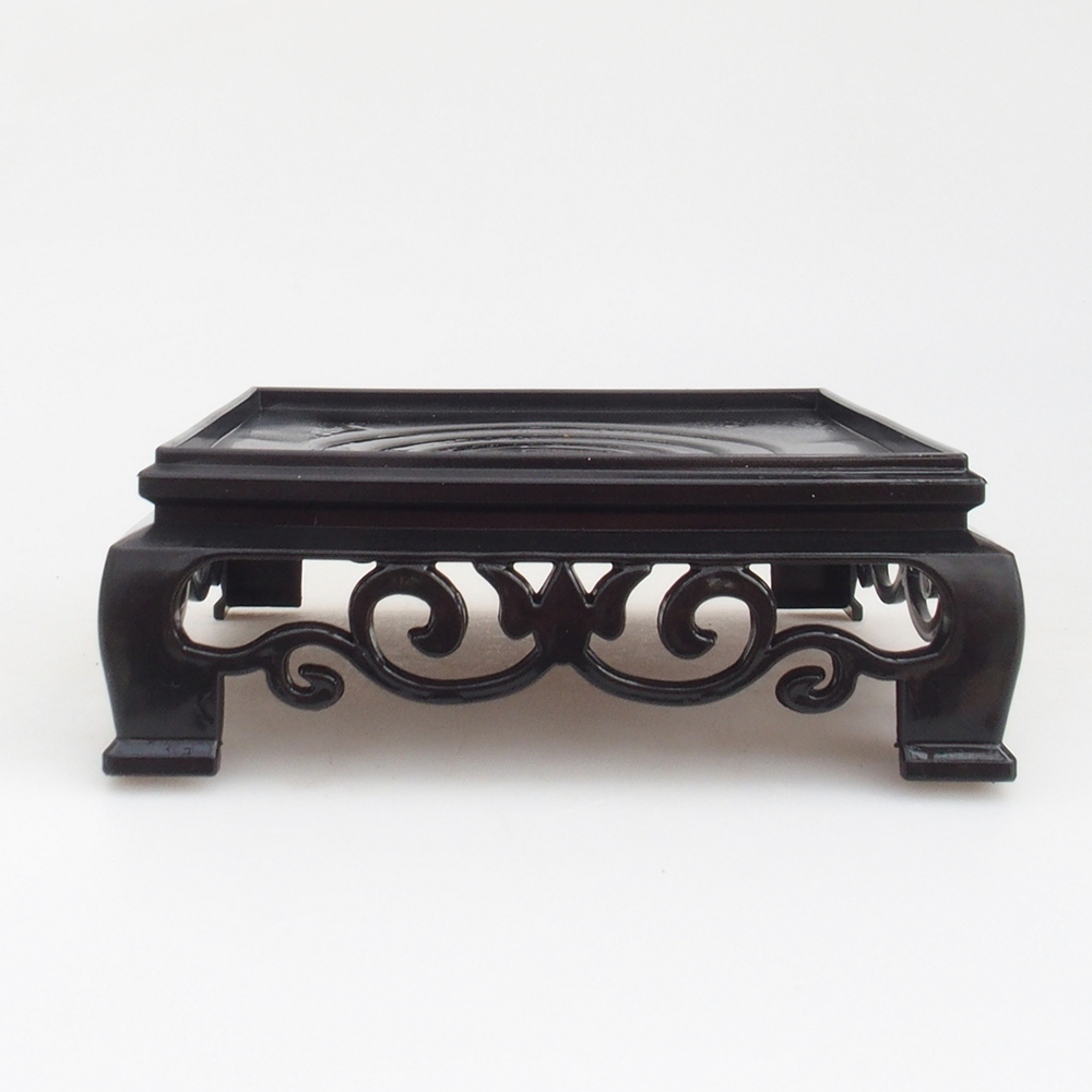 Bonsai-Tisch Kunststoff quadratisch 14,5 x 14,5 x 5 cm, Farbe schwarz
