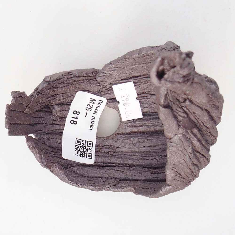 Keramikschale 10 x 8 x 14,5 cm , Metallic-Farbe