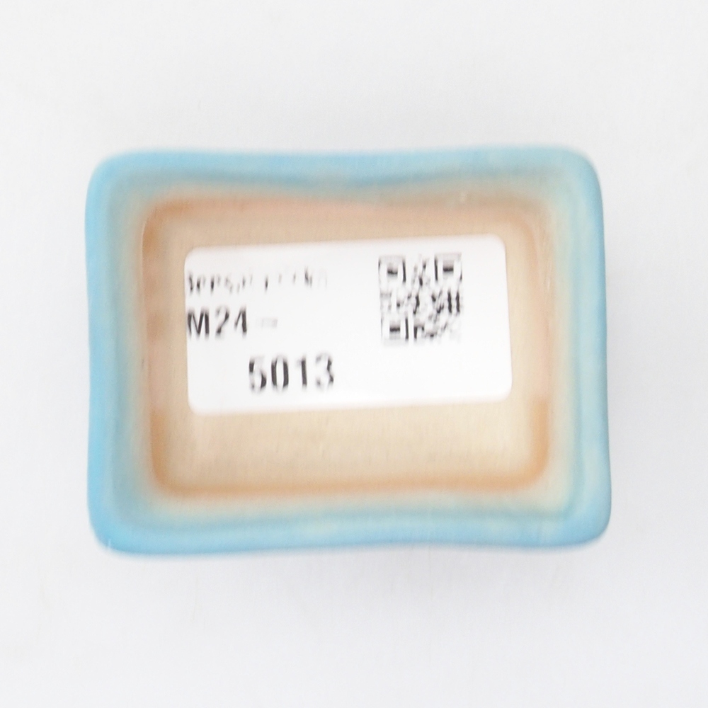 Mini-Bonsaischale 5,5 x 4 x 2,5 cm, Farbe blau