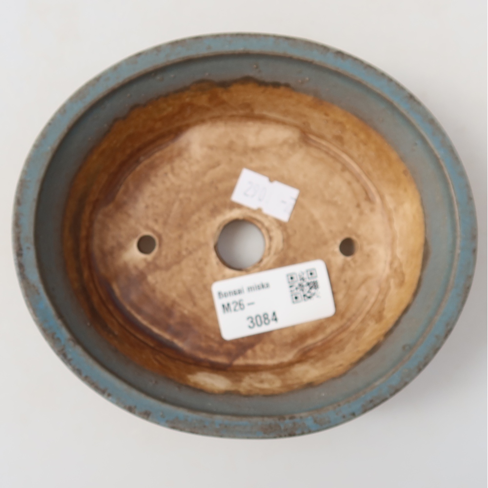 Keramik-Bonsai-Schale 14,5 x 13 x 4 cm, Farbe: Blau