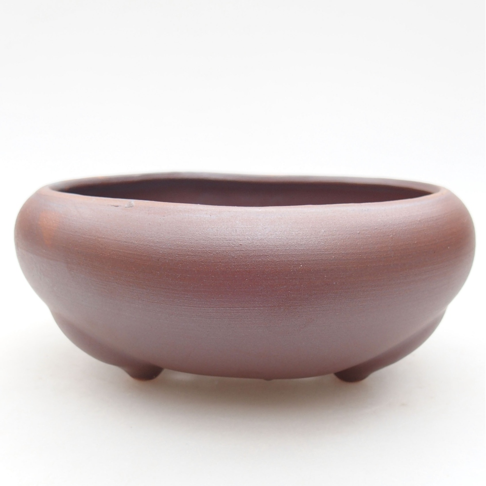 Bonsaischale aus Keramik 14 x 14 x 6,5 cm, metallfarben