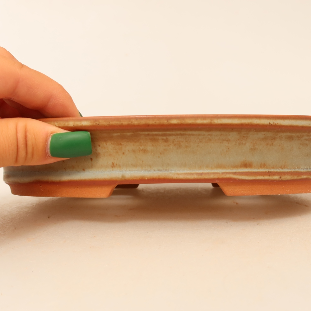 Keramikschale  21 x 14,5 x 3,5 cm, Farbe: Beige