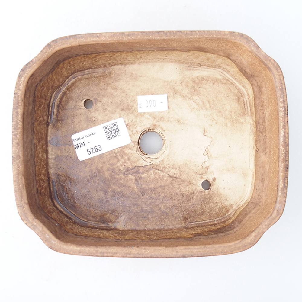 Bonsaischale aus Keramik 17,5 x 14 x 4,5 cm, Farbe unterschiedlich