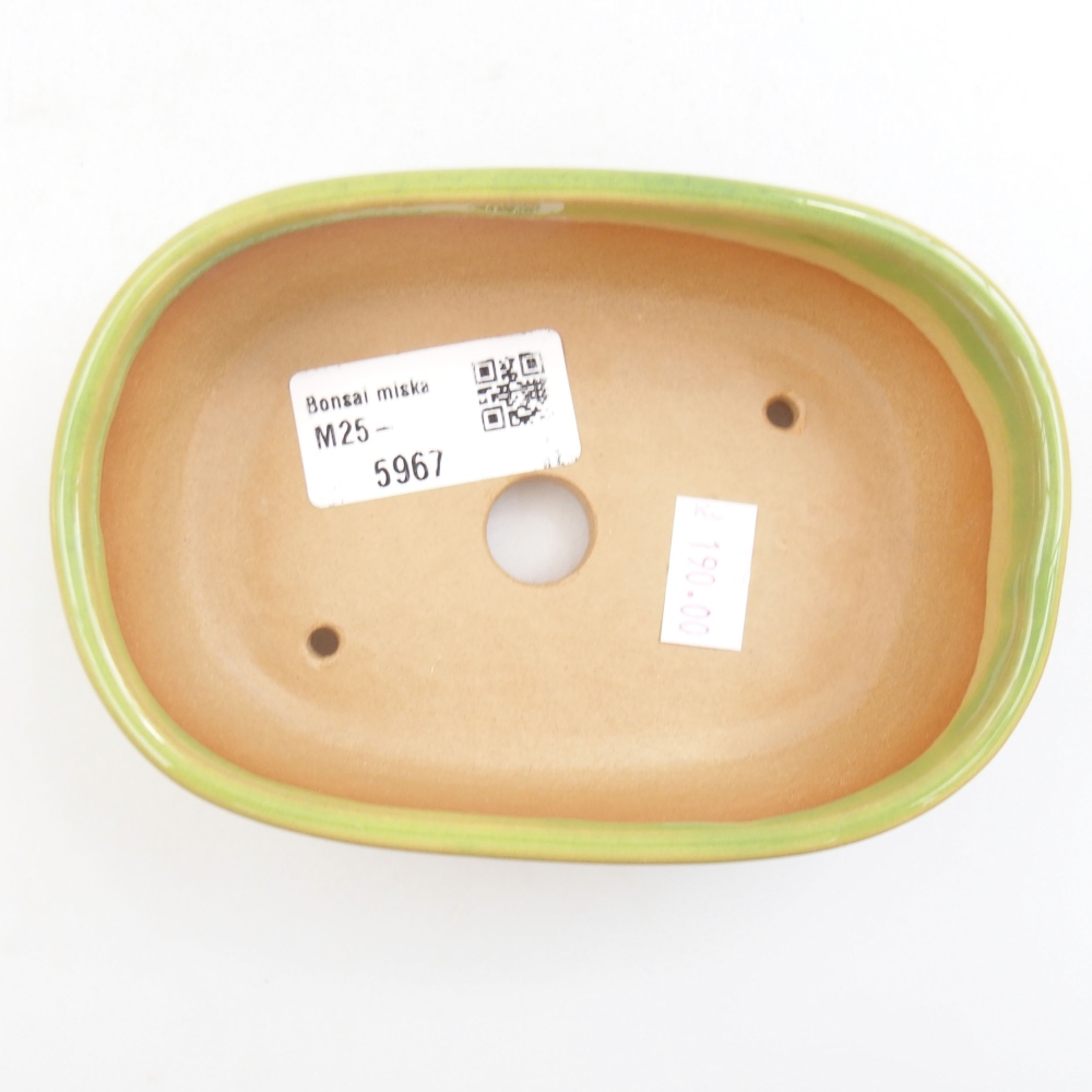 Bonsaischale aus Keramik 15,5 x 12 x 6 cm, Farbe blau