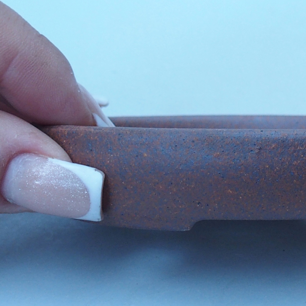 Schale 9,5 x 8 x 2 cm braun