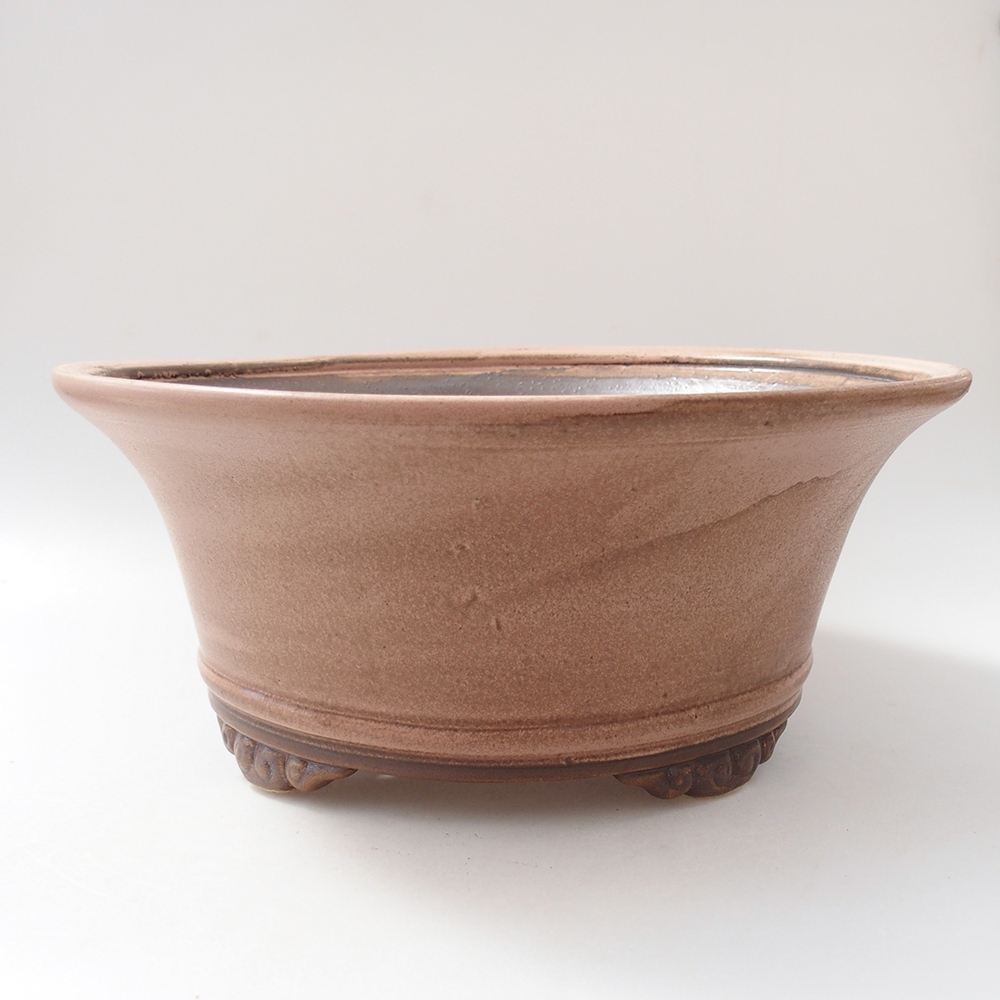 Bonsaischale aus Keramik 29 x 29 x 12 cm, rosa