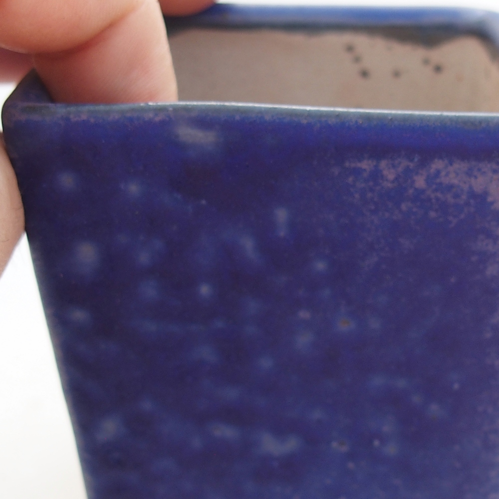 Bonsaischale aus Keramik 7 x 7 x 9,5 cm, Farbe blau