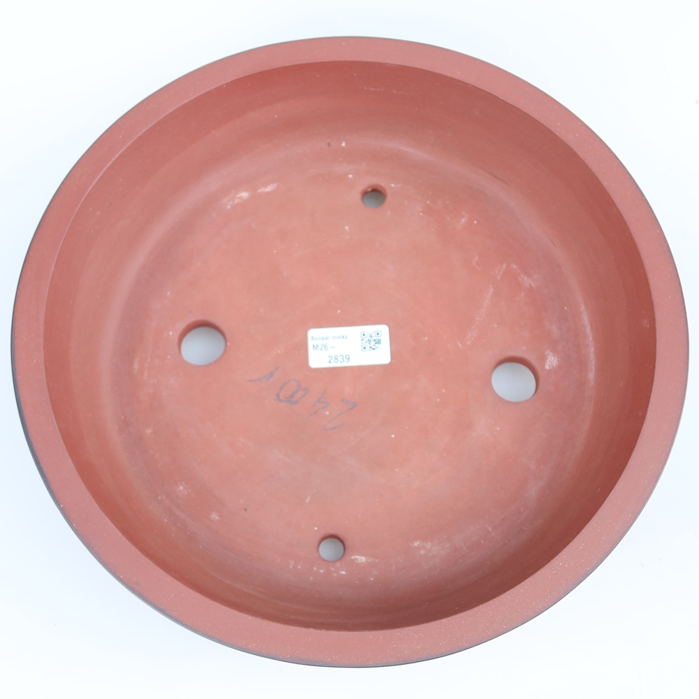 Keramikschale  30,5 x 30,5 x 7 cm, Farbe: Ziegelrot
