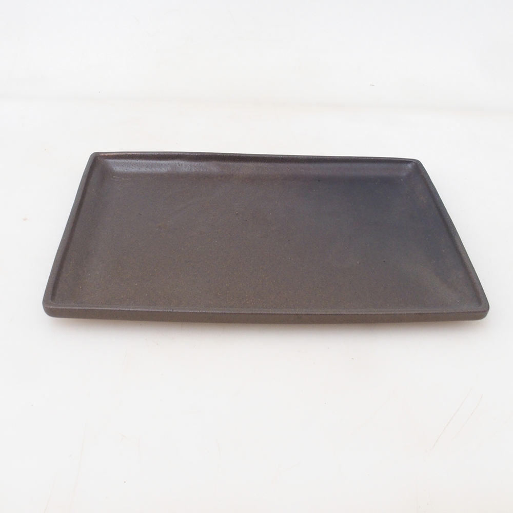 Bonsai Untersetzer Rechteck 22,5 x 17 x 1,5 cm - braun