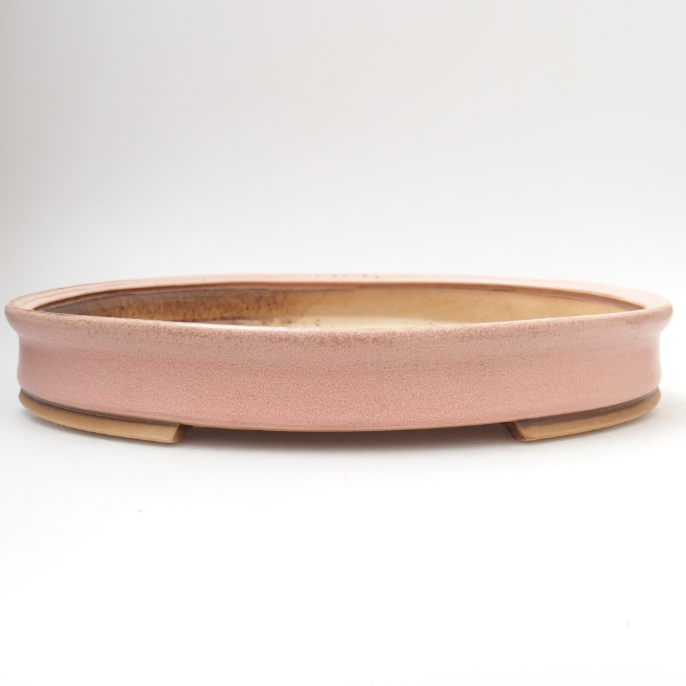 Bonsaischale aus Keramik 30 x 26,5 x 4 cm, rosa