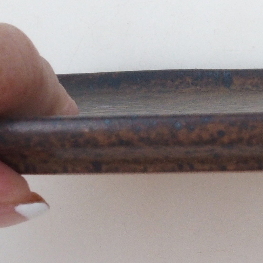 Keramikschale H37 -14,5 x 13 x 1 cm - braun