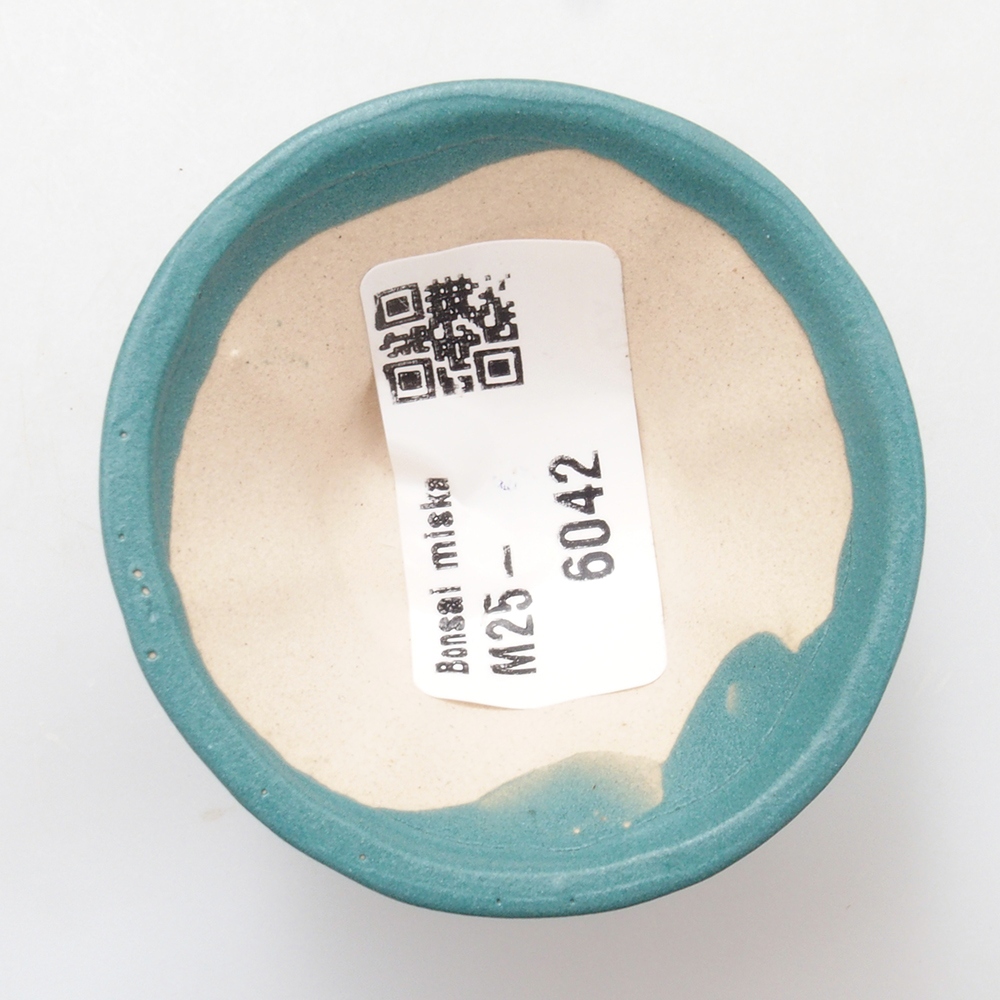 Bonsaischale aus Keramik 6,5 x 5,5 x 4 cm, Farbe blau