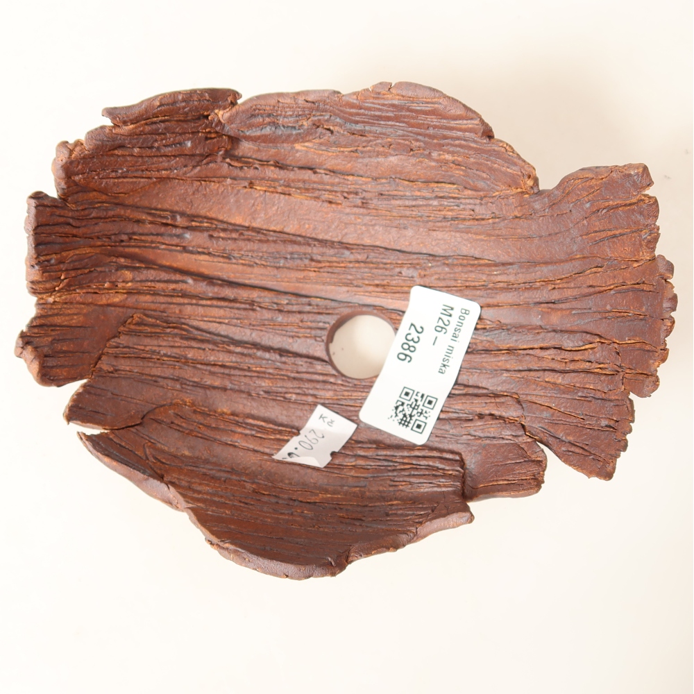 Keramikschale  14,5 x 11,5 x 7,5 cm, Farbe: braun