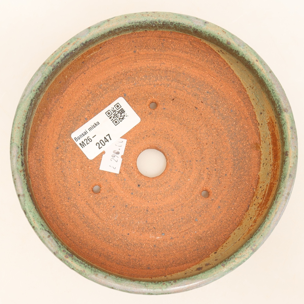 Bonsaischale aus Keramik 15 x 15 x 5 cm, grün