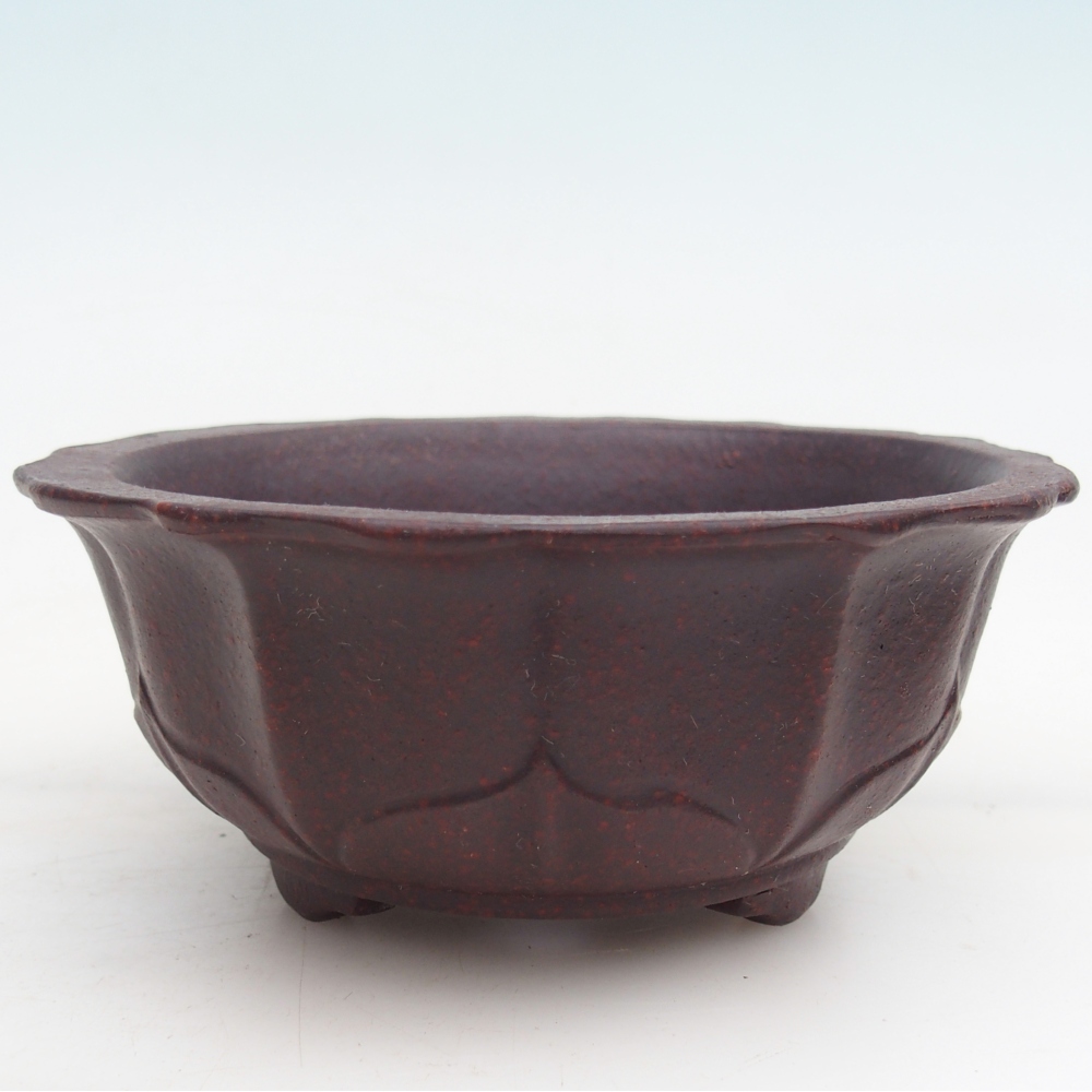 Bonsaischale aus Keramik 15 x 15 x 6,5 cm, braun